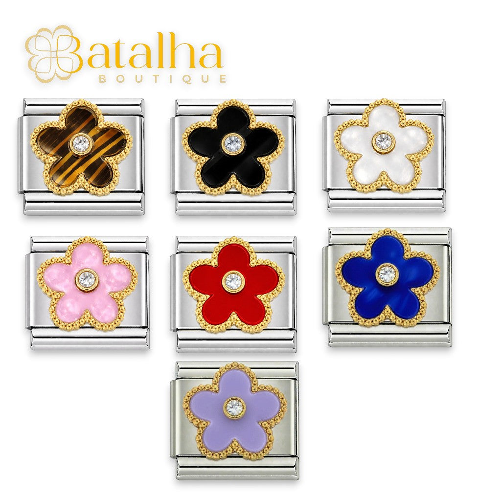 Silver Flower Charm