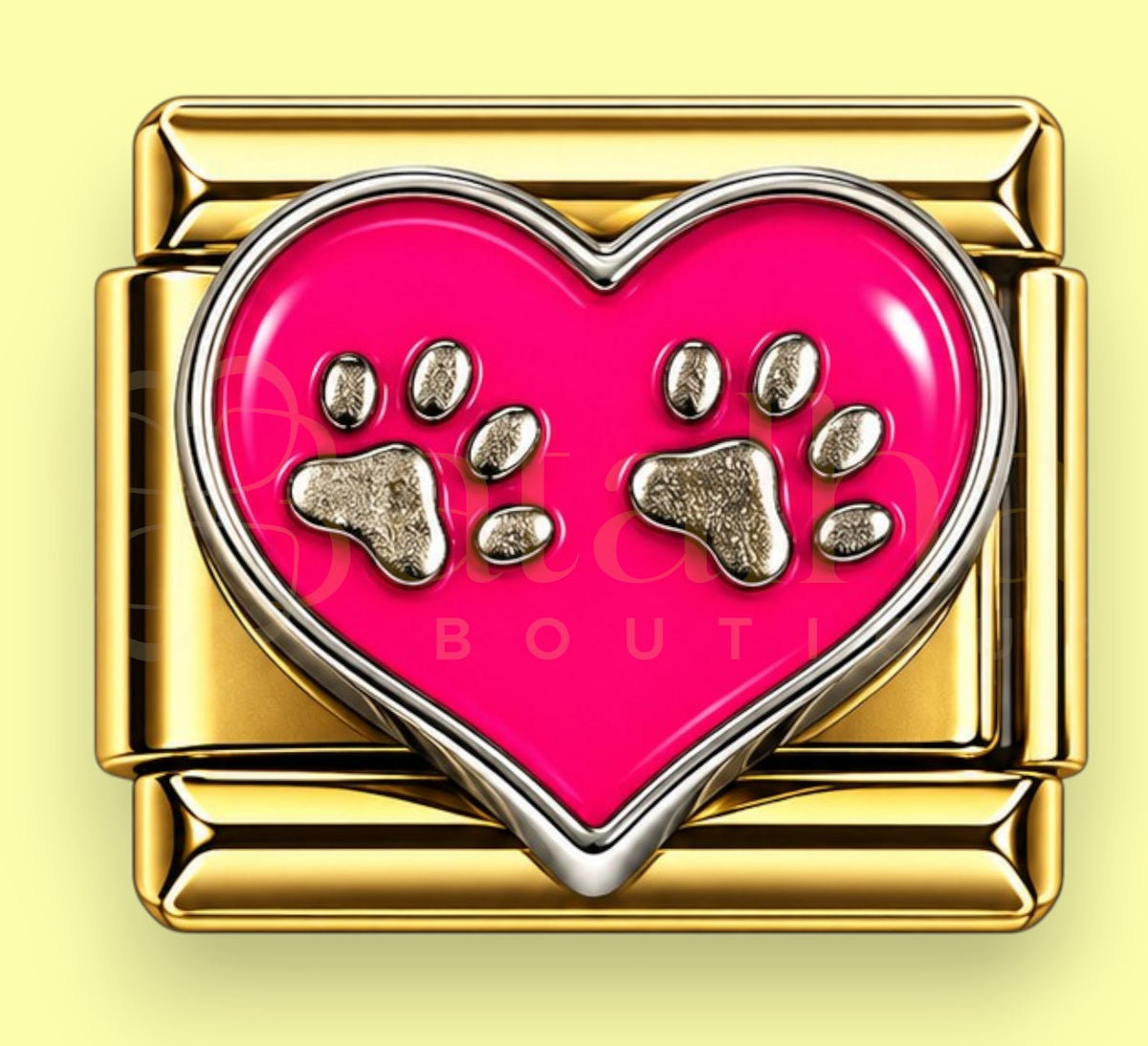 3D Love Puppy Charm