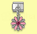 Pink Daisy Dangle Charm