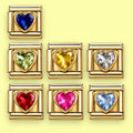 Heart Gemstone Charm