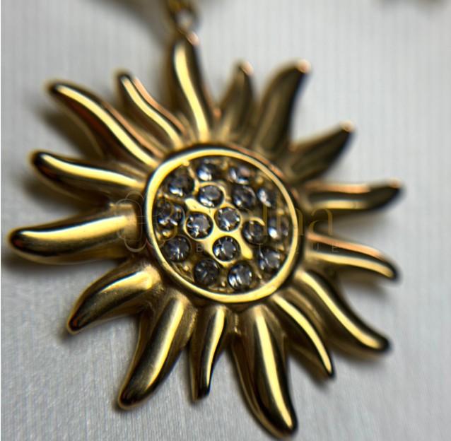Gold Sunburst Necklace