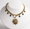 Gold Sunburst Necklace