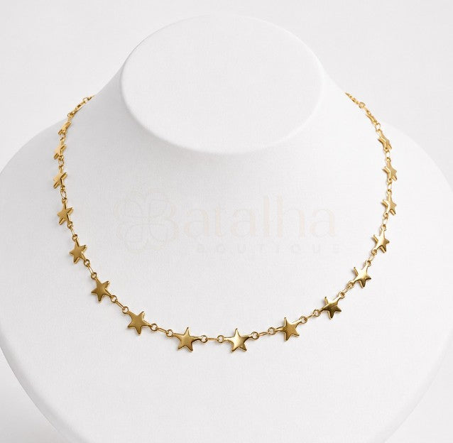 Gold Starburst Necklace
