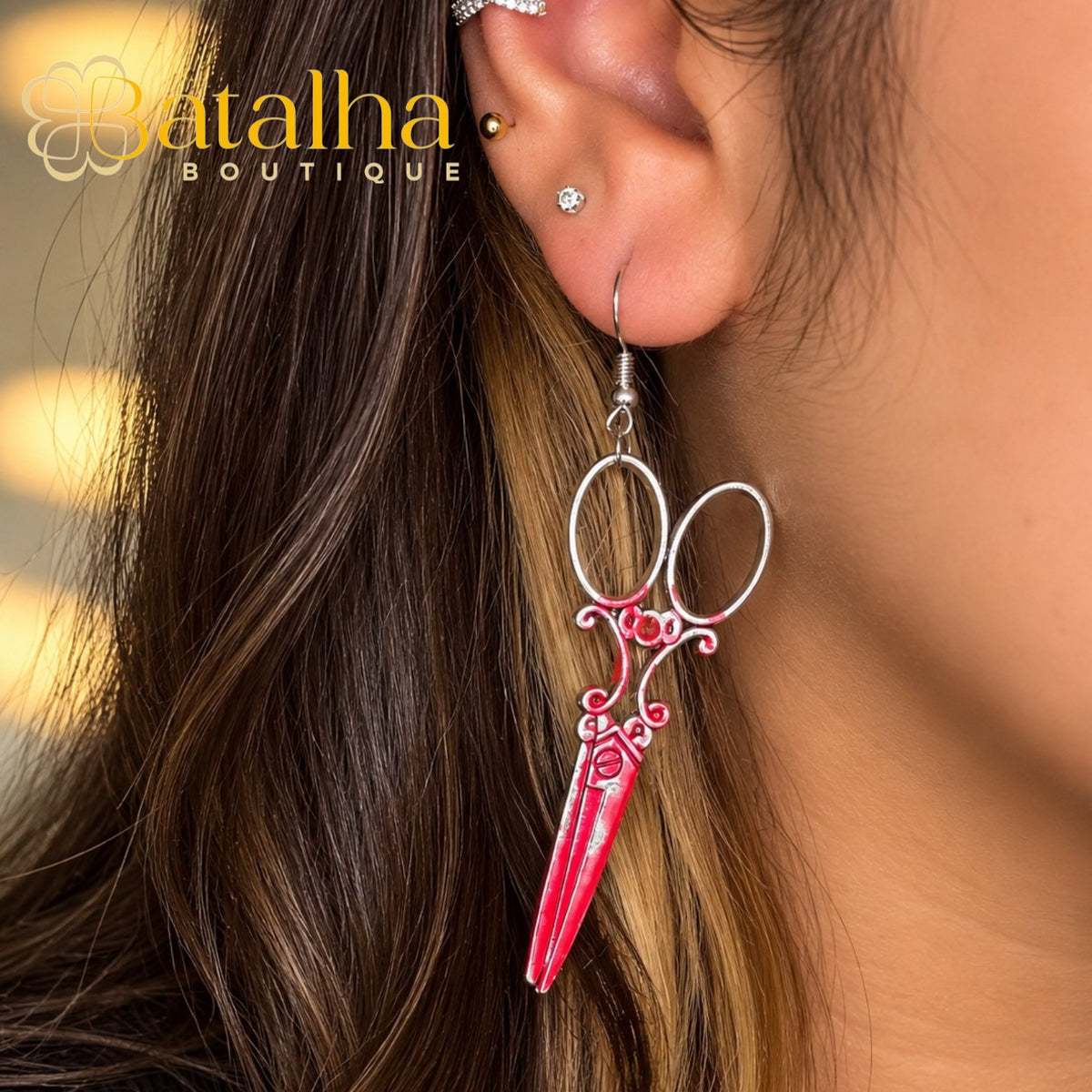 Bloddy Scissors Earrings