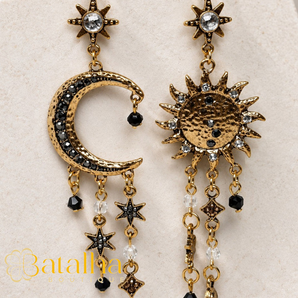 Celestial Sun & Moon Earrings