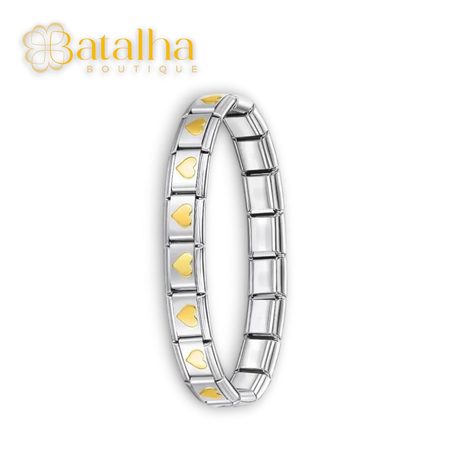 Amour Silver Gold Bracelet
