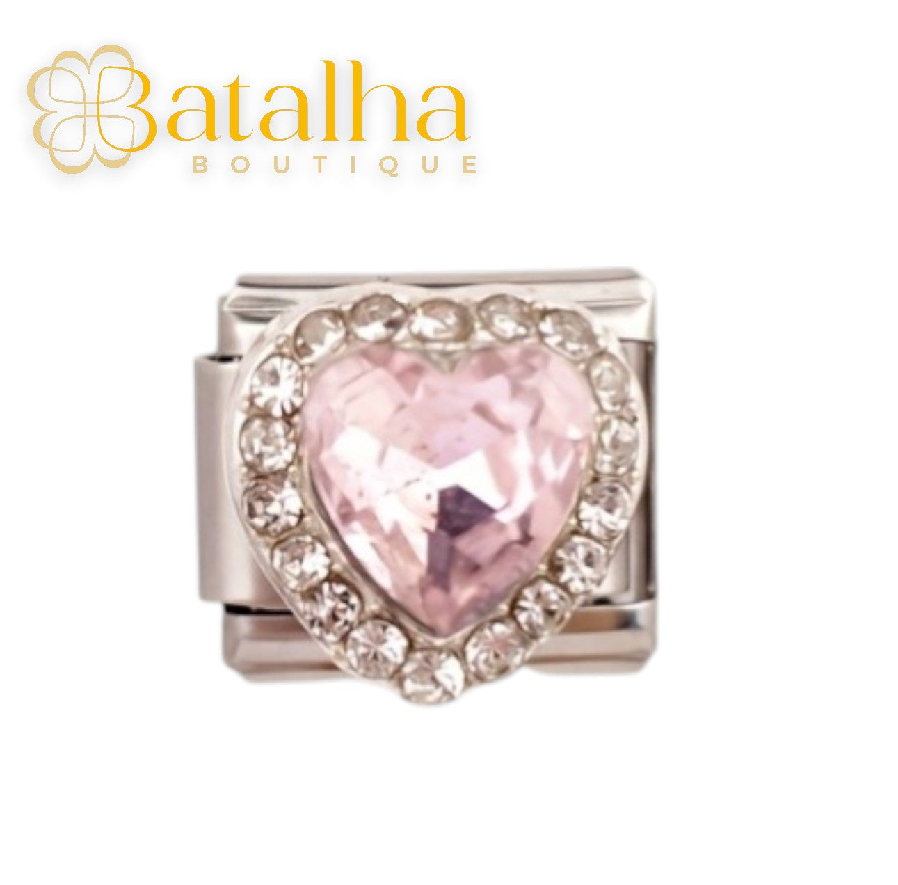 Crystal Heart Charms