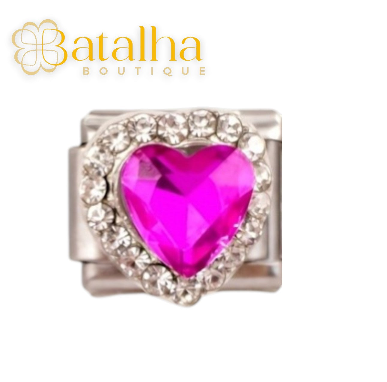 Crystal Heart Charms