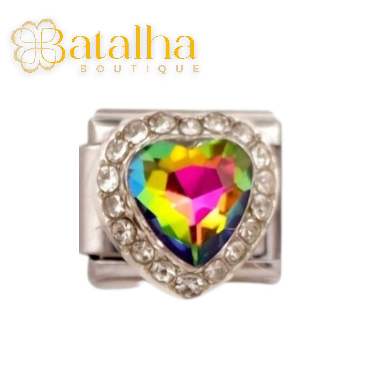 Crystal Heart Charms