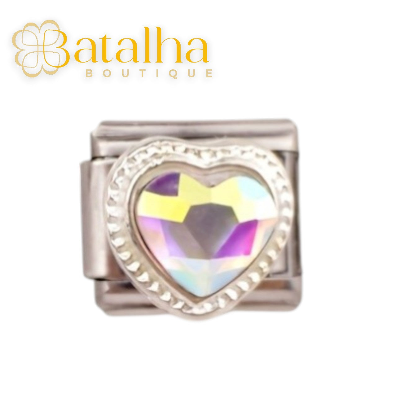 Crystal Heart Charms