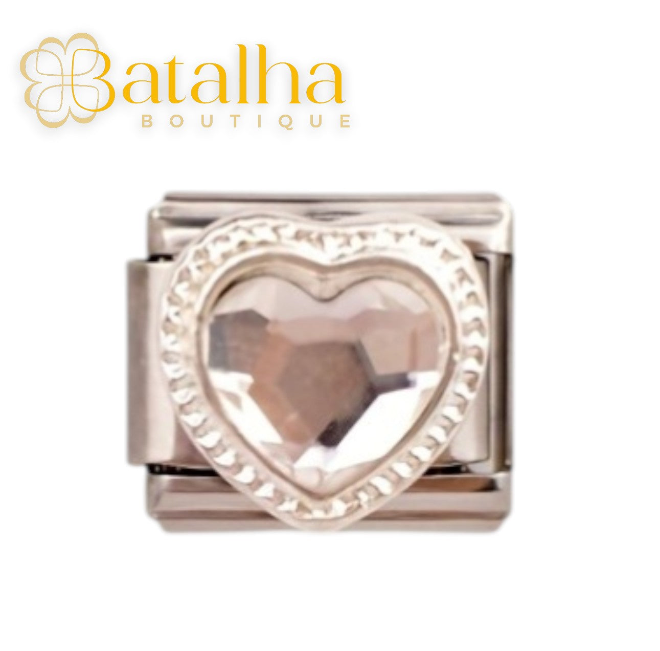Crystal Heart Charms