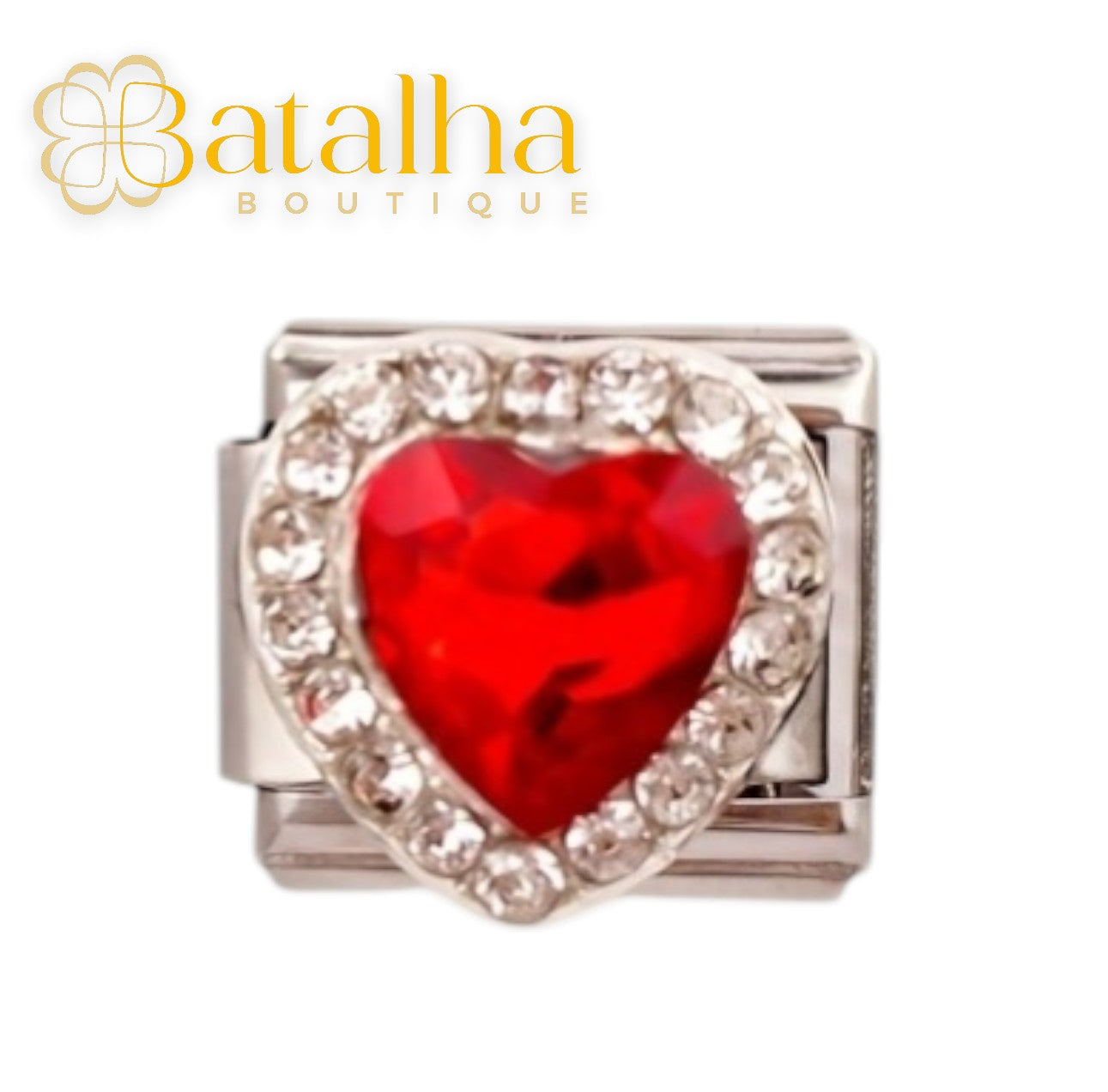 Crystal Heart Charms