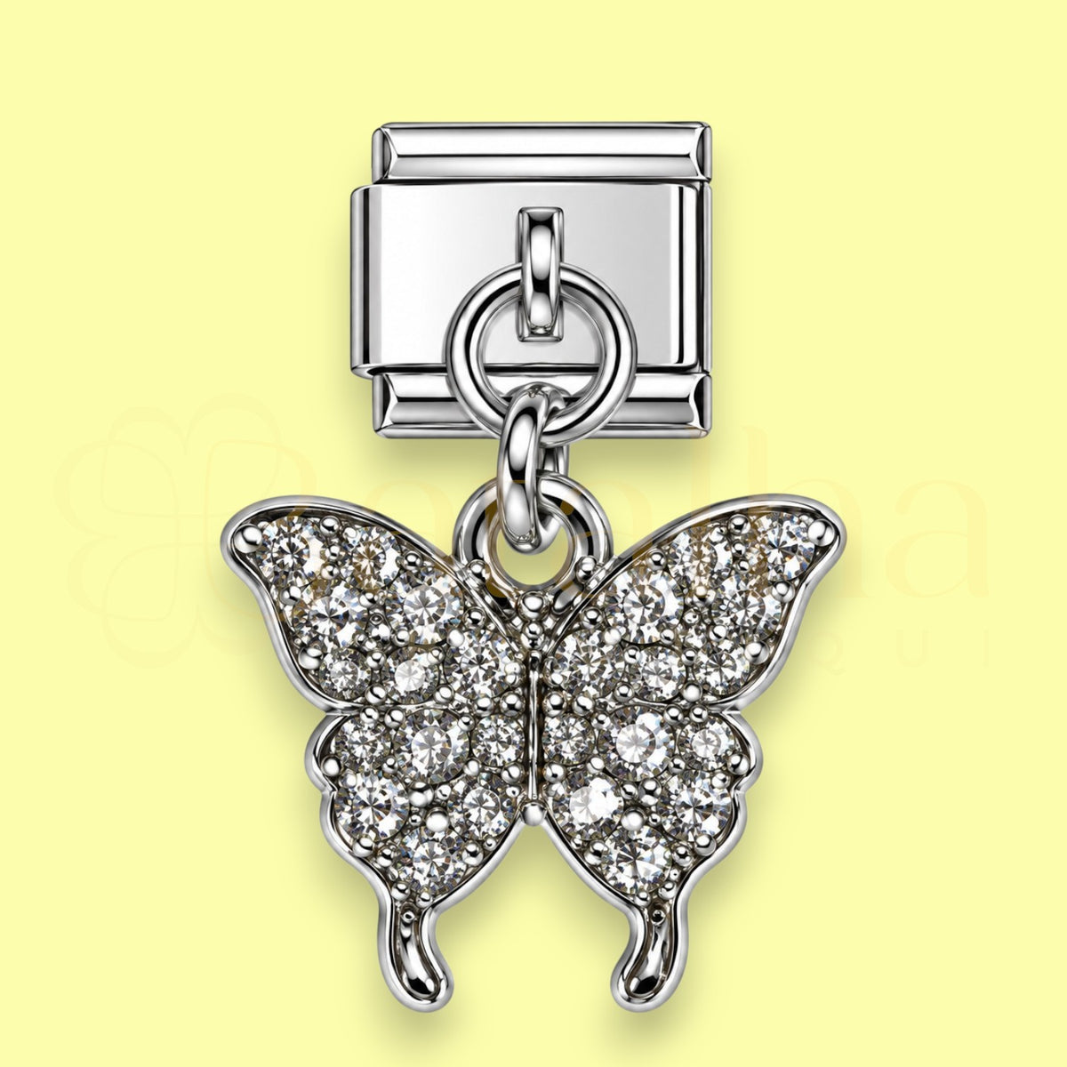 Butterfly Silver Charm