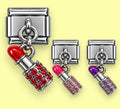 Glam Lipstick Charms