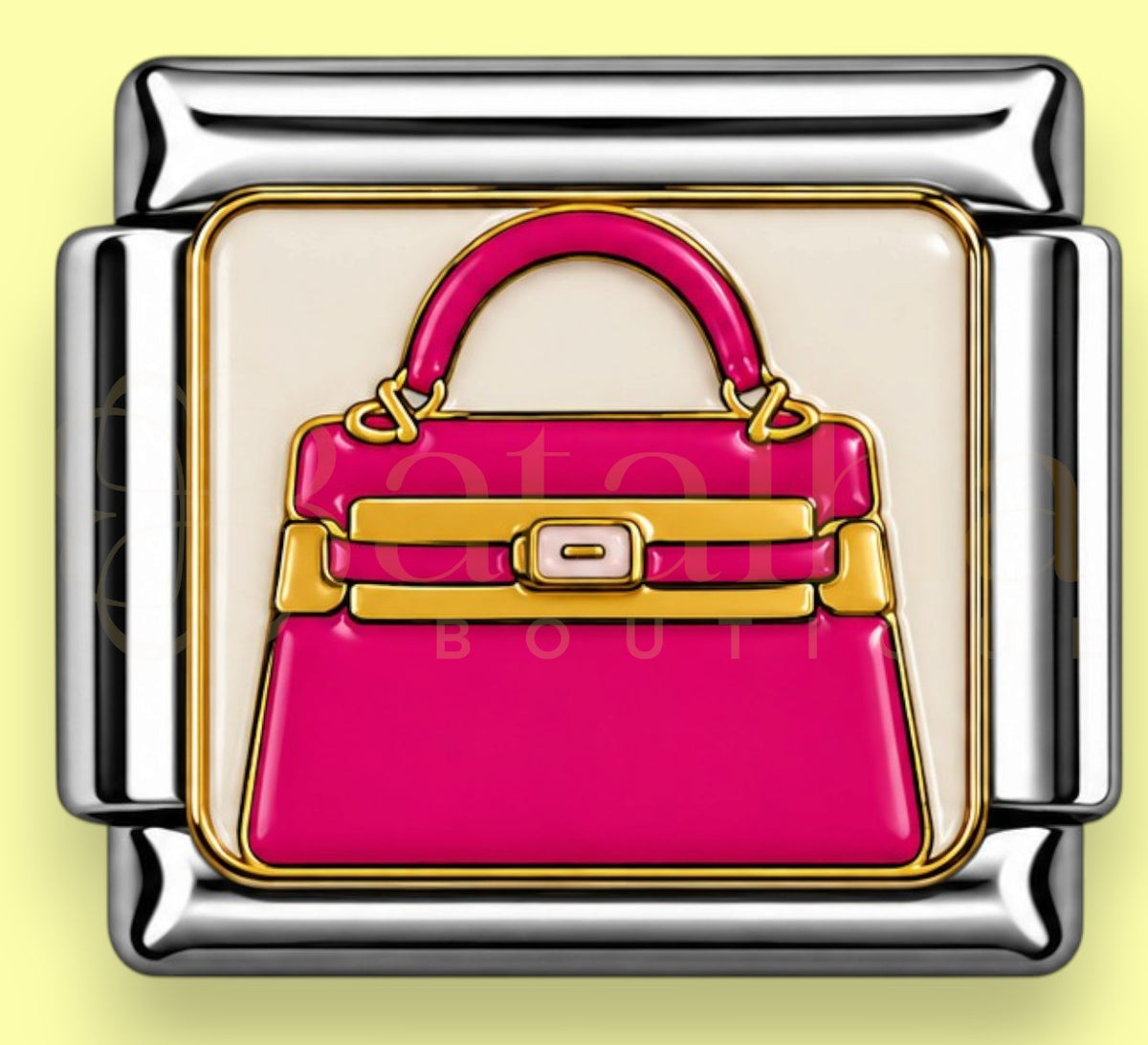Pink Bag Charm