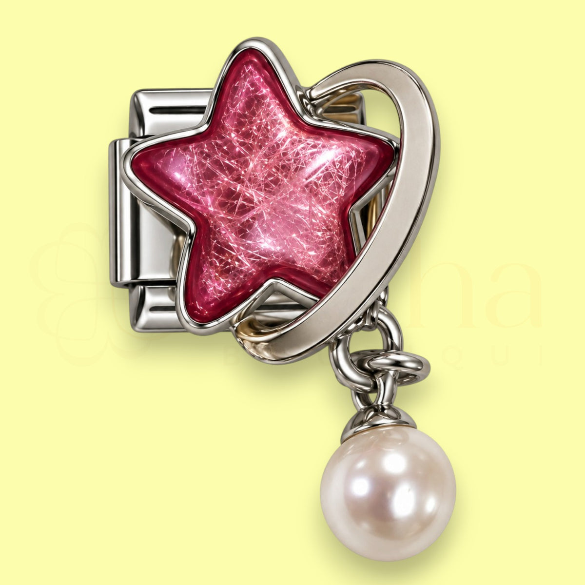 Pink Galaxy Star Charm