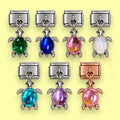 Crystal Turtle Charms