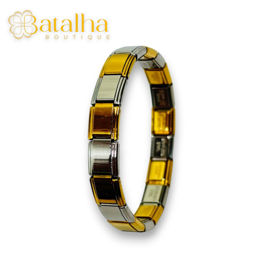 Silver Gold Bracelet