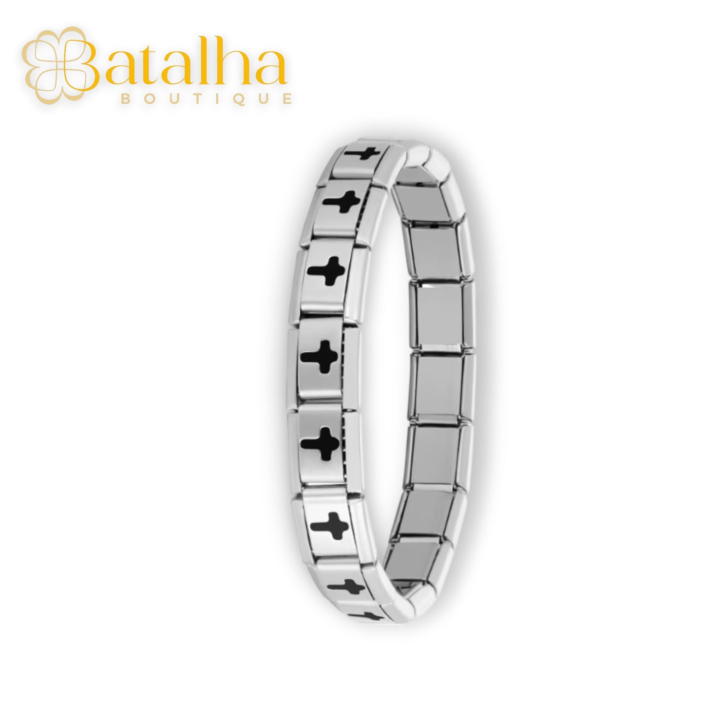 Silver Cross Bracelet