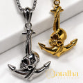 Anchor Skull Necklace