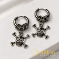 Skull Hoop Earrings
